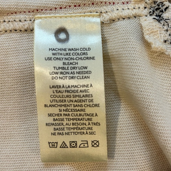 Pilcro/Anthropologie Apres Long Sleeve Ruffled Cotton Tee Size LP. NWT - Picture 11 of 12